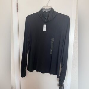 Banana Republic Black Long-Sleeve Turtleneck Top NWT